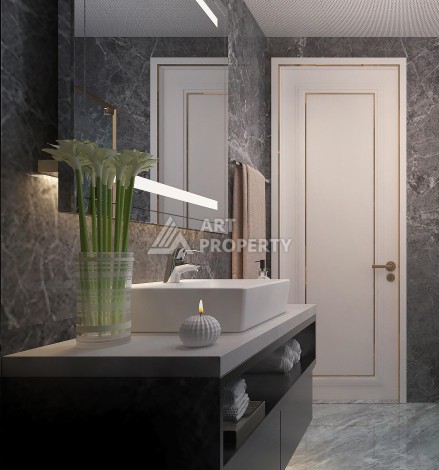 Просторные квартиры от 100 до 120 кв.м. всего в 350 метрах от моря. Тедже, Мерсин - Ракурс 37