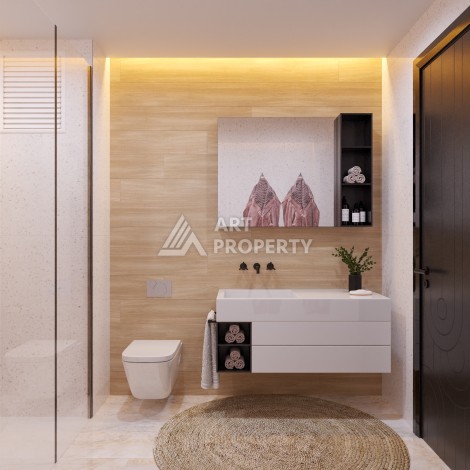 Квартира 1+1 в новом ЖК всего в 350 метрах от моря. Томюк, Мерсин. - Ракурс 13