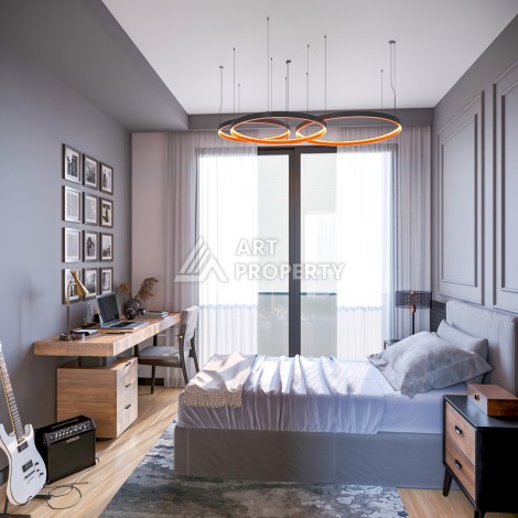 Квартира 1+1 в новом ЖК всего в 350 метрах от моря. Томюк, Мерсин. - Ракурс 14