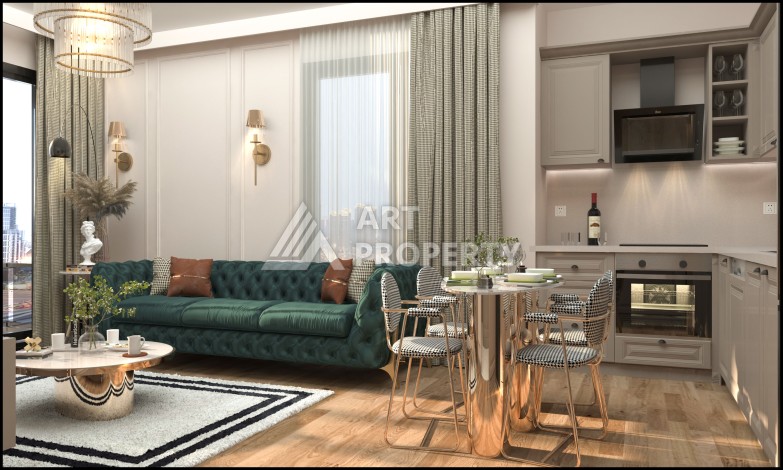 Квартиры 2+1 в строящейся резиденции, 120 кв.м. Мезитли, Мерсин. - Ракурс 6