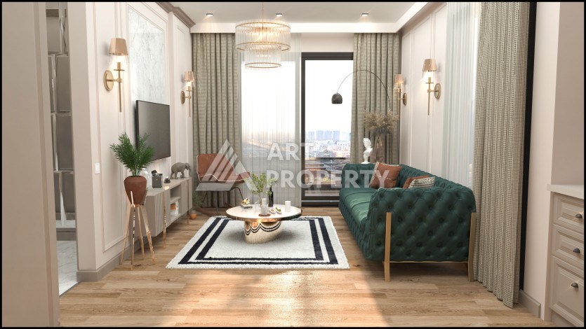 Квартиры 2+1 в строящейся резиденции, 120 кв.м. Мезитли, Мерсин. - Ракурс 7