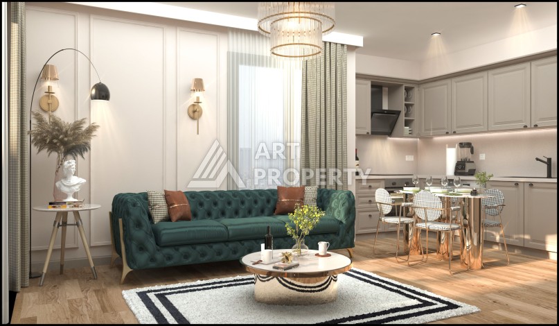 Квартиры 2+1 в строящейся резиденции, 120 кв.м. Мезитли, Мерсин. - Ракурс 9