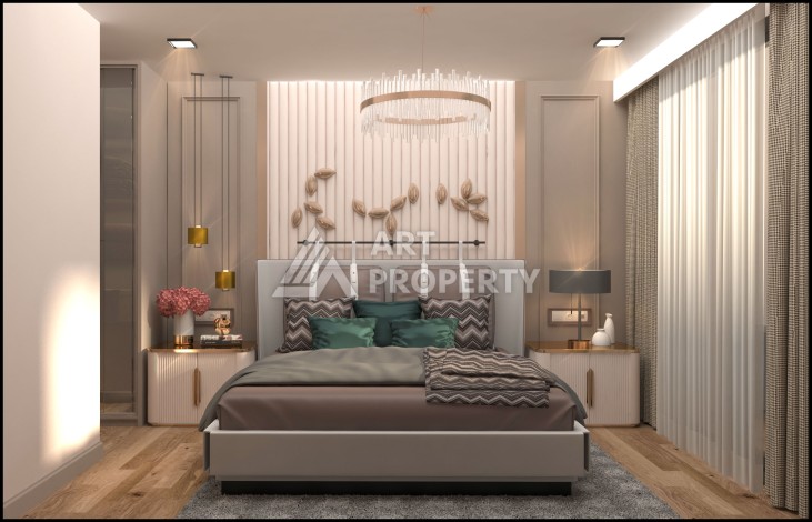 Квартиры 2+1 в строящейся резиденции, 120 кв.м. Мезитли, Мерсин. - Ракурс 14