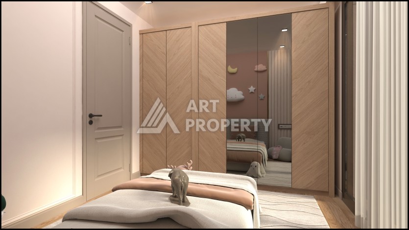 Квартиры 2+1 в строящейся резиденции, 120 кв.м. Мезитли, Мерсин. - Ракурс 17