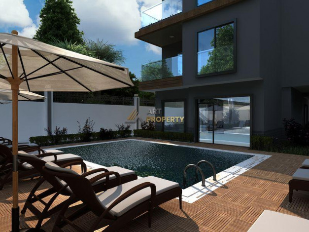 Новый комплекс с апартаментами разных планировок в районе Оба, 80 – 156 м2 - Ракурс 18