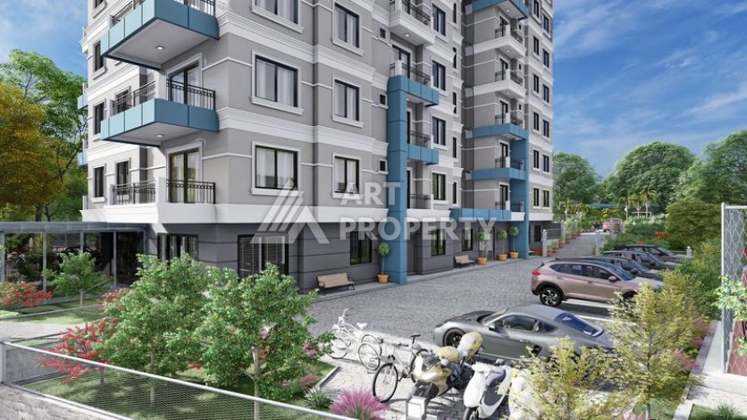 Комплекс комфорт класса в районе Демирташ с собственным пляжем - Ракурс 10