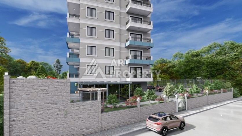 Комплекс комфорт класса в районе Демирташ с собственным пляжем - Ракурс 11