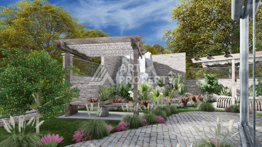 Комплекс комфорт класса в районе Демирташ с собственным пляжем - Ракурс 12