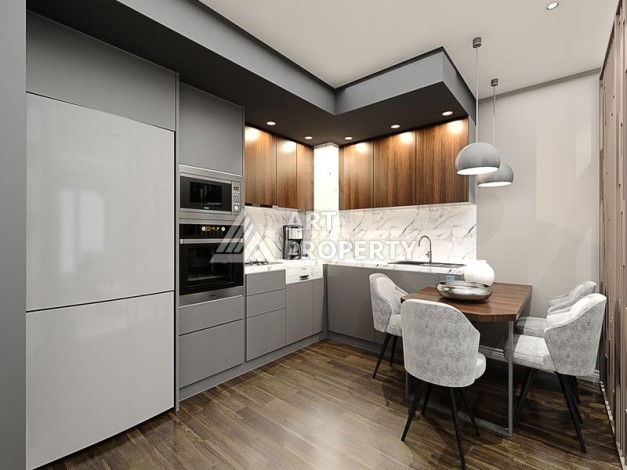 Комплекс комфорт класса в районе Демирташ с собственным пляжем - Ракурс 22