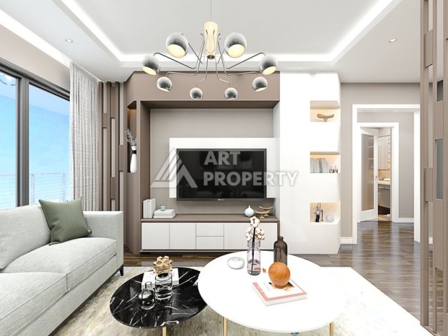 Комплекс комфорт класса в районе Демирташ с собственным пляжем - Ракурс 24