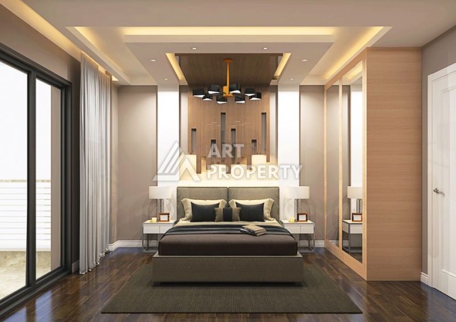 Комплекс комфорт класса в районе Демирташ с собственным пляжем - Ракурс 26