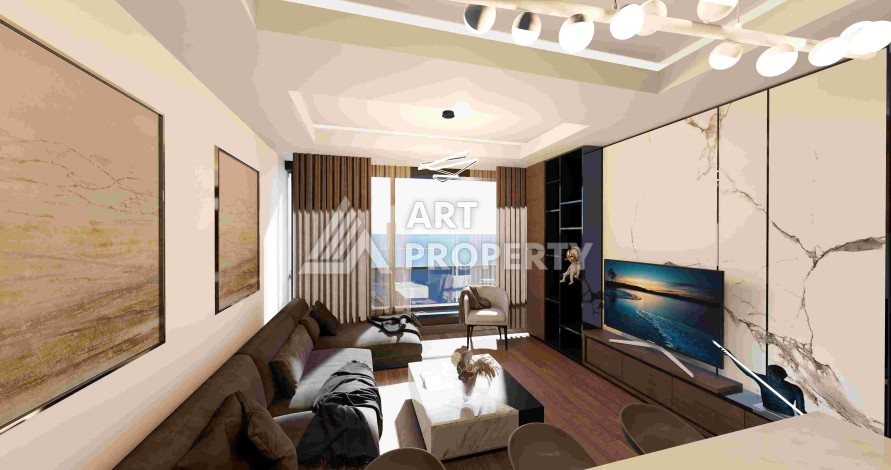 Квартиры и дуплексы от 53 до 120 кв.м. в самом сердце Анталии. Уникальная локация! - Ракурс 3