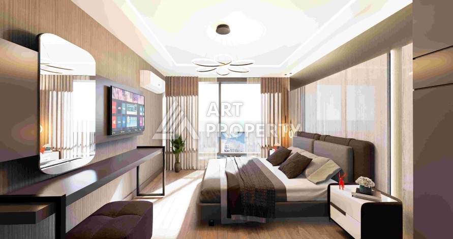 Квартиры и дуплексы от 53 до 120 кв.м. в самом сердце Анталии. Уникальная локация! - Ракурс 4