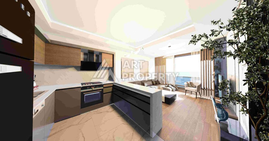 Квартиры и дуплексы от 53 до 120 кв.м. в самом сердце Анталии. Уникальная локация! - Ракурс 6