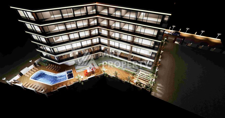 Квартиры и дуплексы от 53 до 120 кв.м. в самом сердце Анталии. Уникальная локация! - Ракурс 8