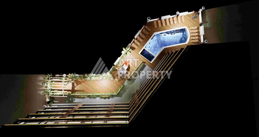 Квартиры и дуплексы от 53 до 120 кв.м. в самом сердце Анталии. Уникальная локация! - Ракурс 9