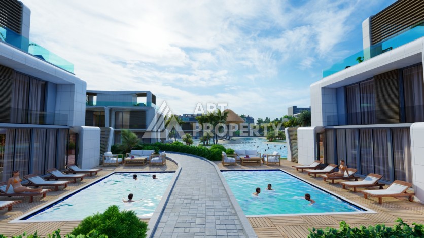 Виллы под гражданство и гарантированную аренду 3+1 в Белеке, 180 кв.м. - Ракурс 5