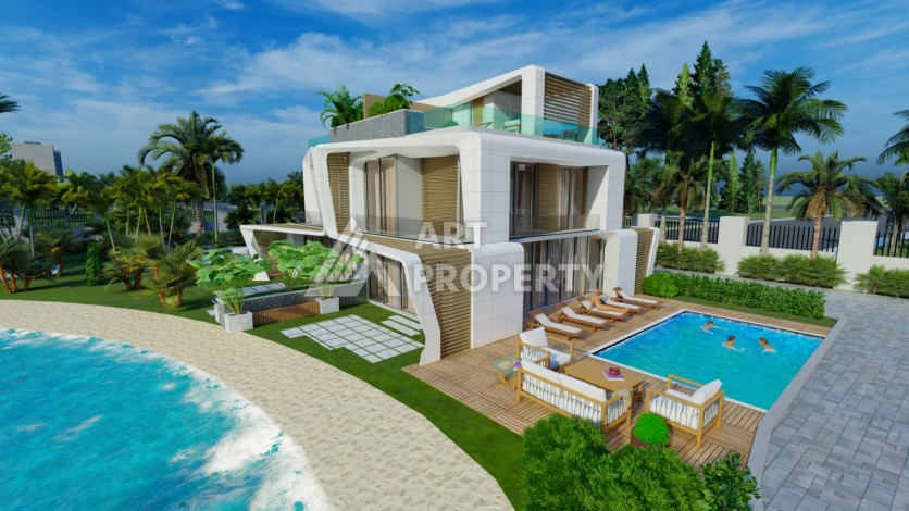 Виллы под гражданство и гарантированную аренду 3+1 в Белеке, 180 кв.м. - Ракурс 8