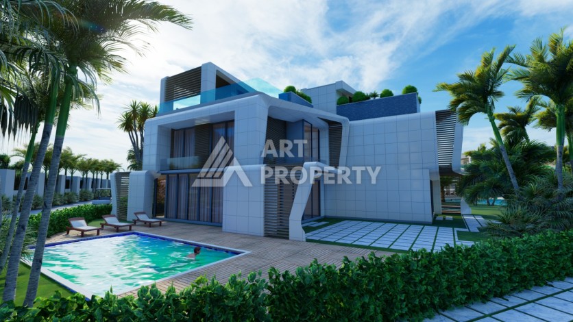 Виллы под гражданство и гарантированную аренду 3+1 в Белеке, 180 кв.м. - Ракурс 9