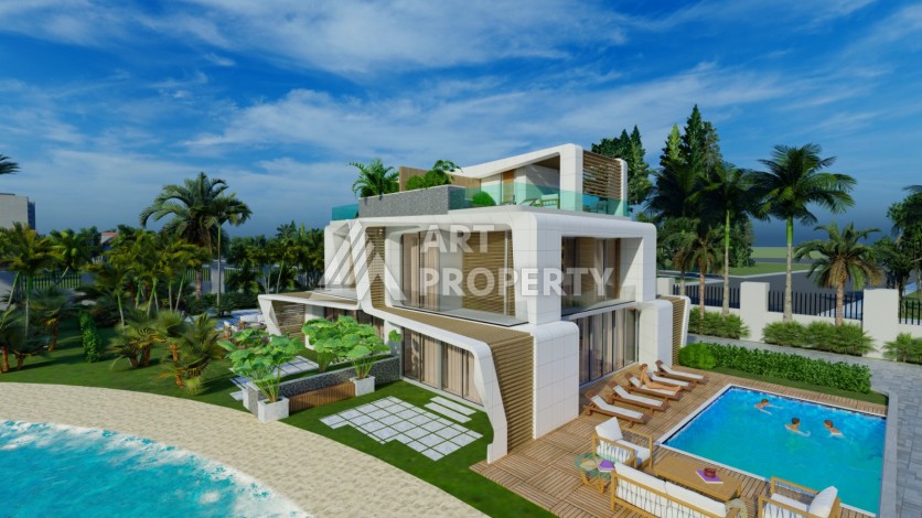 Виллы под гражданство и гарантированную аренду 3+1 в Белеке, 180 кв.м. - Ракурс 14