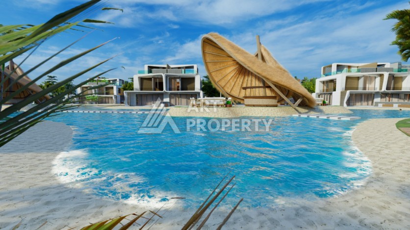 Виллы под гражданство и гарантированную аренду 3+1 в Белеке, 180 кв.м. - Ракурс 16