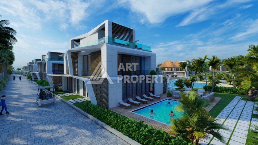 Виллы под гражданство и гарантированную аренду 3+1 в Белеке, 180 кв.м. - Ракурс 17