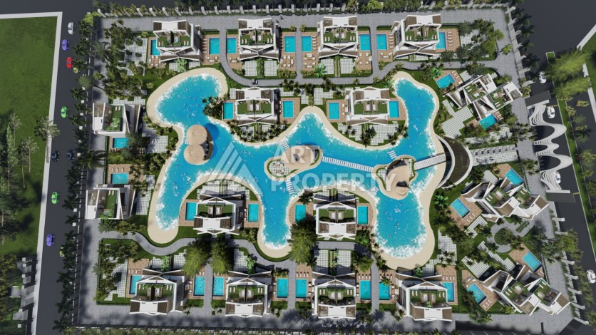 Виллы под гражданство и гарантированную аренду 3+1 в Белеке, 180 кв.м. - Ракурс 18