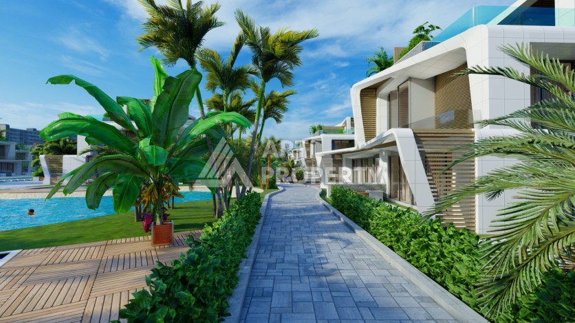 Виллы под гражданство и гарантированную аренду 3+1 в Белеке, 180 кв.м. - Ракурс 19