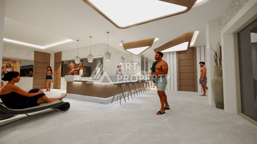 Виллы под гражданство и гарантированную аренду 3+1 в Белеке, 180 кв.м. - Ракурс 20