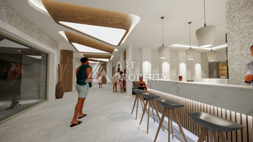 Виллы под гражданство и гарантированную аренду 3+1 в Белеке, 180 кв.м. - Ракурс 22