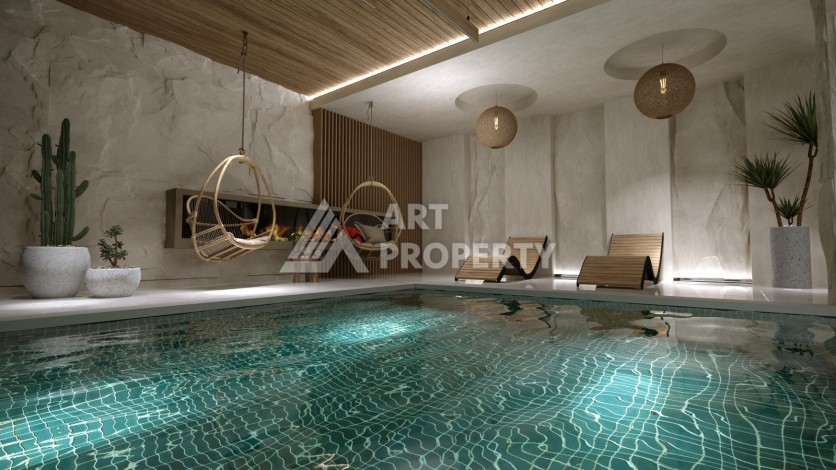 Виллы под гражданство и гарантированную аренду 3+1 в Белеке, 180 кв.м. - Ракурс 25