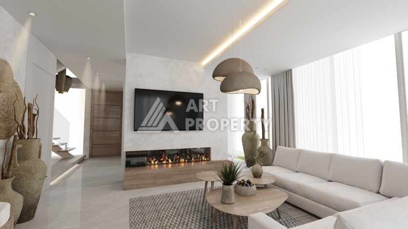 Виллы под гражданство и гарантированную аренду 3+1 в Белеке, 180 кв.м. - Ракурс 37