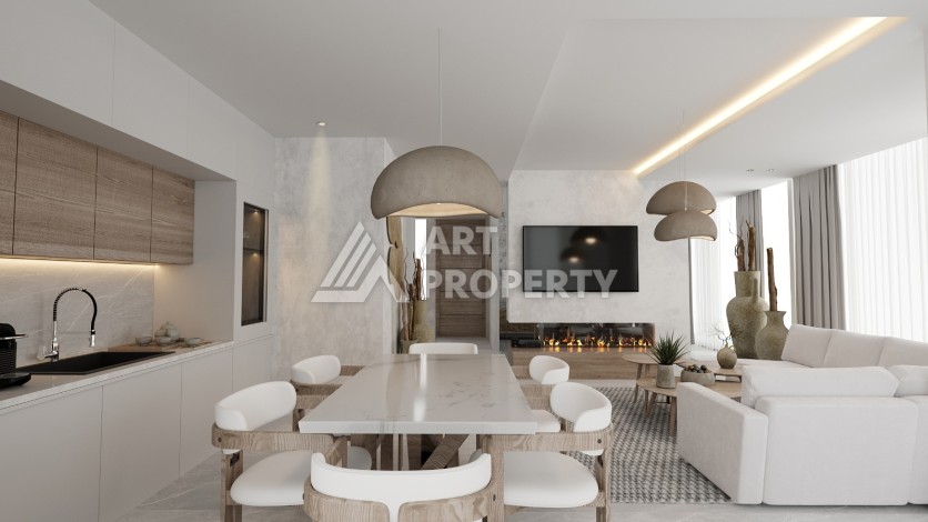 Виллы под гражданство и гарантированную аренду 3+1 в Белеке, 180 кв.м. - Ракурс 39