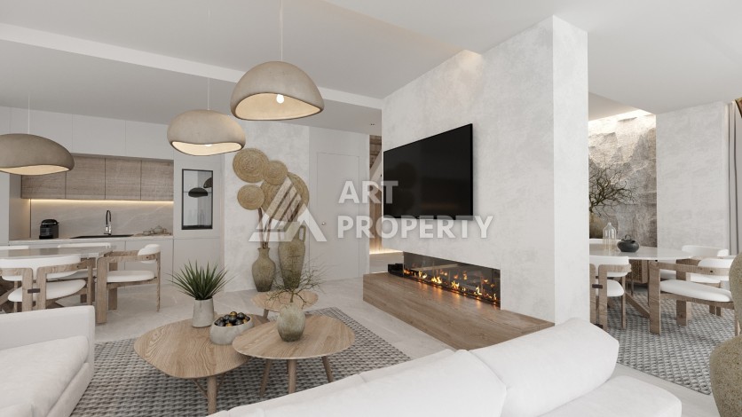 Виллы под гражданство и гарантированную аренду 3+1 в Белеке, 180 кв.м. - Ракурс 40