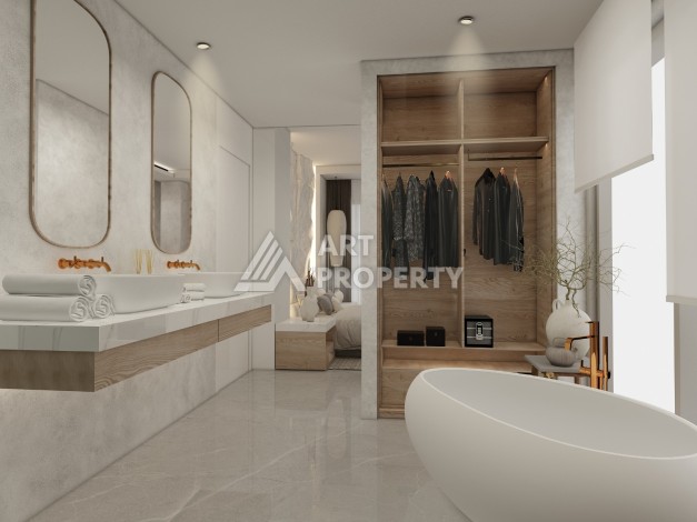 Виллы под гражданство и гарантированную аренду 3+1 в Белеке, 180 кв.м. - Ракурс 43