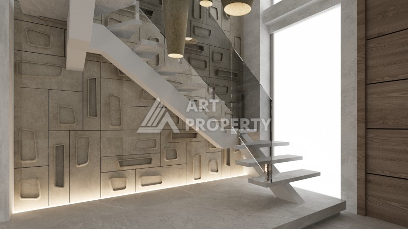 Виллы под гражданство и гарантированную аренду 3+1 в Белеке, 180 кв.м. - Ракурс 52