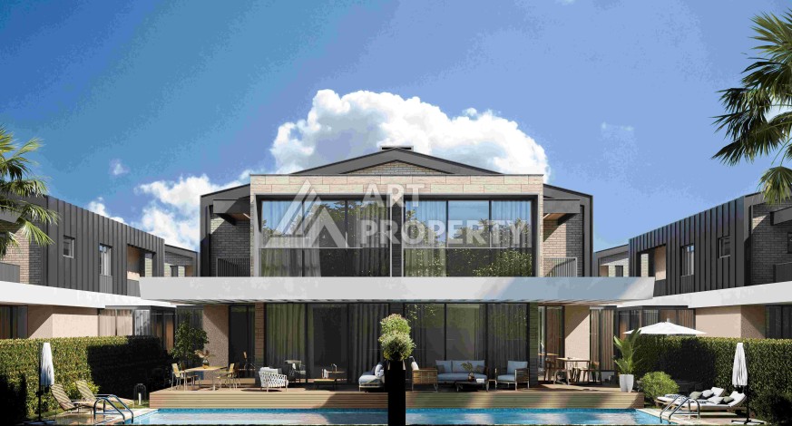 Виллы 4+1 с камином и приватной территорией в Дошемеалты, Анталья, 350 кв.м. - Ракурс 5