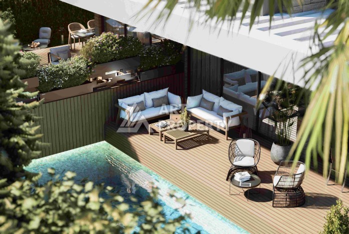 Виллы 4+1 с камином и приватной территорией в Дошемеалты, Анталья, 350 кв.м. - Ракурс 6