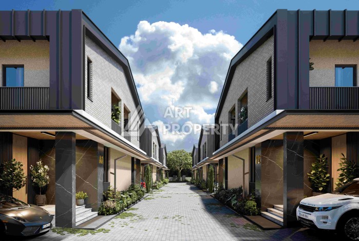 Виллы 4+1 с камином и приватной территорией в Дошемеалты, Анталья, 350 кв.м. - Ракурс 9