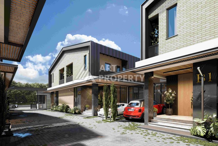 Виллы 4+1 с камином и приватной территорией в Дошемеалты, Анталья, 350 кв.м. - Ракурс 14