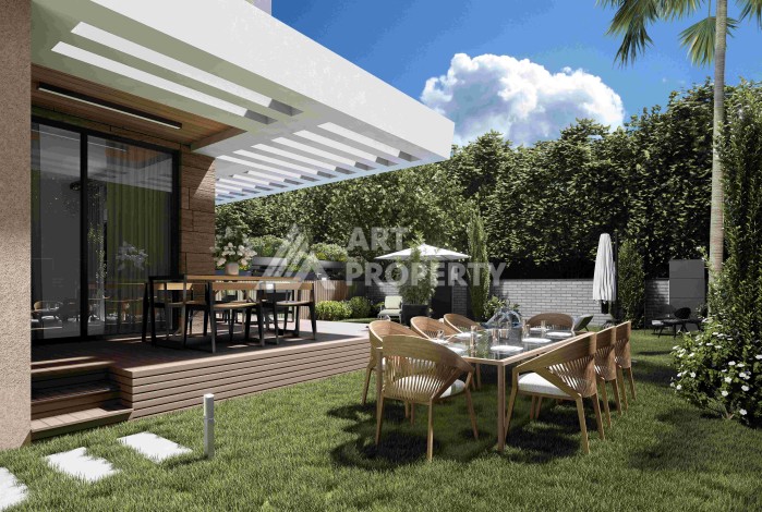 Виллы 4+1 с камином и приватной территорией в Дошемеалты, Анталья, 350 кв.м. - Ракурс 15