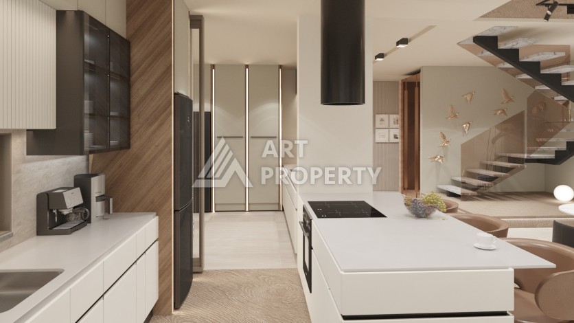 Виллы 4+1 с камином и приватной территорией в Дошемеалты, Анталья, 350 кв.м. - Ракурс 19