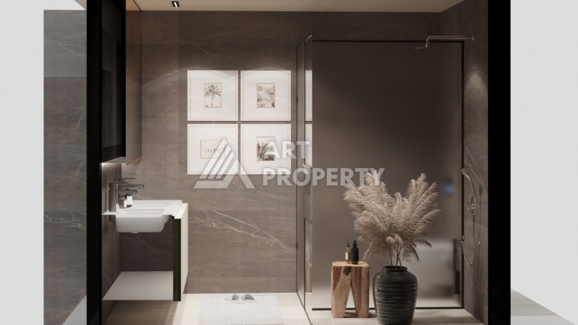 Виллы 4+1 с камином и приватной территорией в Дошемеалты, Анталья, 350 кв.м. - Ракурс 23