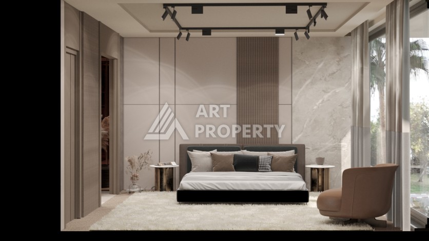 Виллы 4+1 с камином и приватной территорией в Дошемеалты, Анталья, 350 кв.м. - Ракурс 24