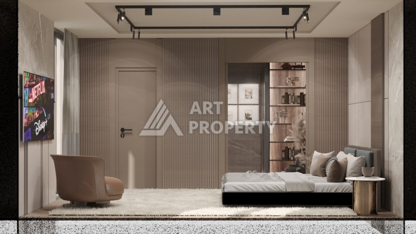 Виллы 4+1 с камином и приватной территорией в Дошемеалты, Анталья, 350 кв.м. - Ракурс 25