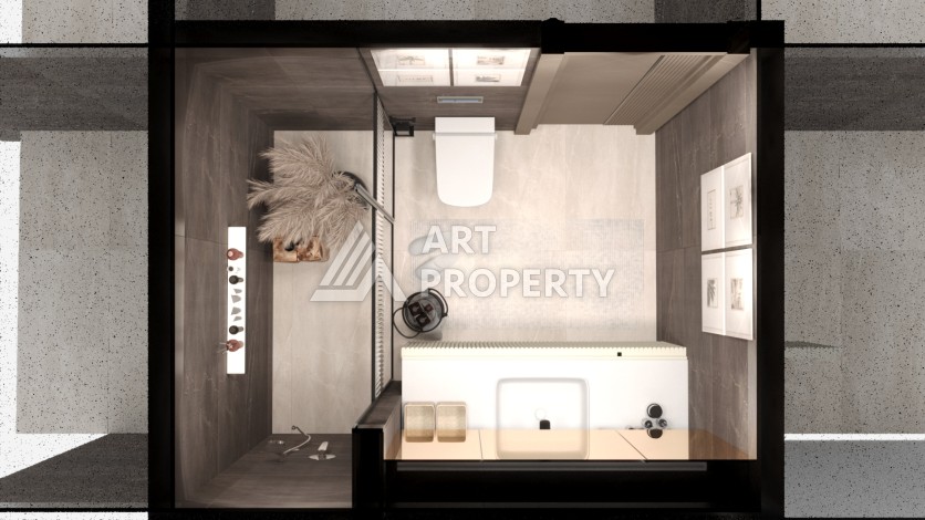 Виллы 4+1 с камином и приватной территорией в Дошемеалты, Анталья, 350 кв.м. - Ракурс 27