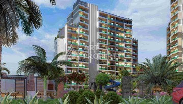 Комфортабельные квартиры 1+1 и 2+1 в строящейся престижной резиденции в Мезитли, от 56 кв.м. - Ракурс 1