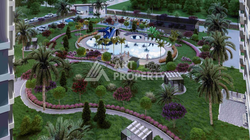 Комфортабельные квартиры 1+1 и 2+1 в строящейся престижной резиденции в Мезитли, от 56 кв.м. - Ракурс 4