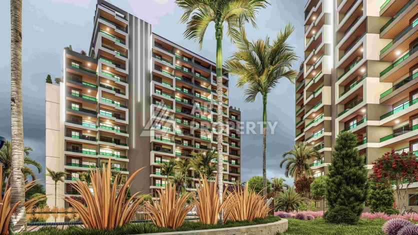 Комфортабельные квартиры 1+1 и 2+1 в строящейся престижной резиденции в Мезитли, от 56 кв.м. - Ракурс 8