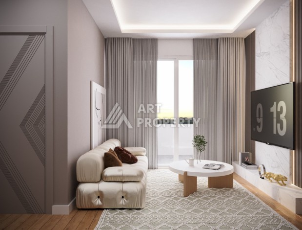 Комфортабельные квартиры 1+1 и 2+1 в строящейся престижной резиденции в Мезитли, от 56 кв.м. - Ракурс 11